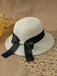 Vintage Bow Ribbon Straw Sun Hat