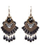 Halloween Vintage Ruby Beading Earrings