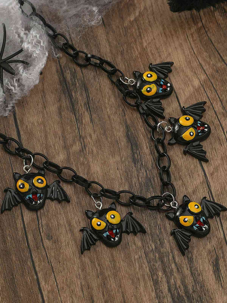 Halloween Pumpkin Ghost Bat Pendant Clavicle Necklace