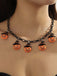 Halloween Pumpkin Ghost Bat Pendant Clavicle Necklace