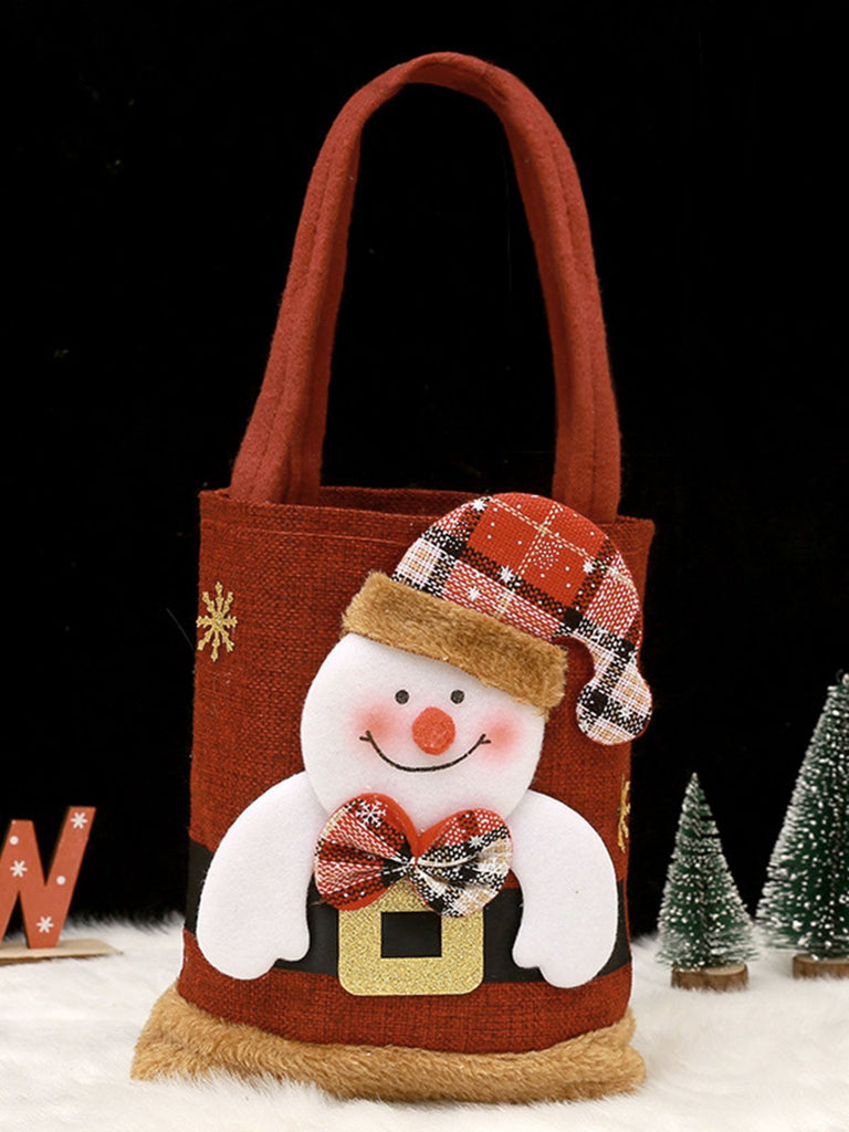 Red Christmas 3D Gift Candy Handbag