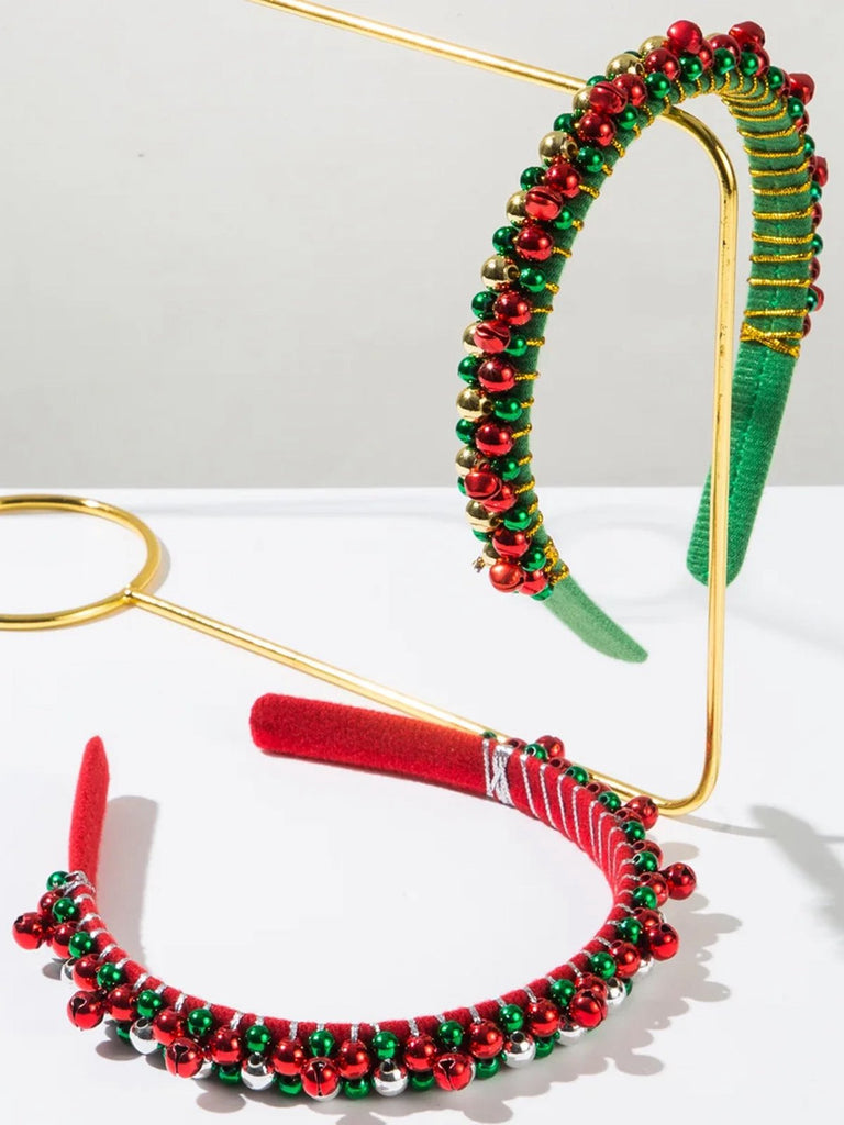 Christmas Colored Bell Beads Headband