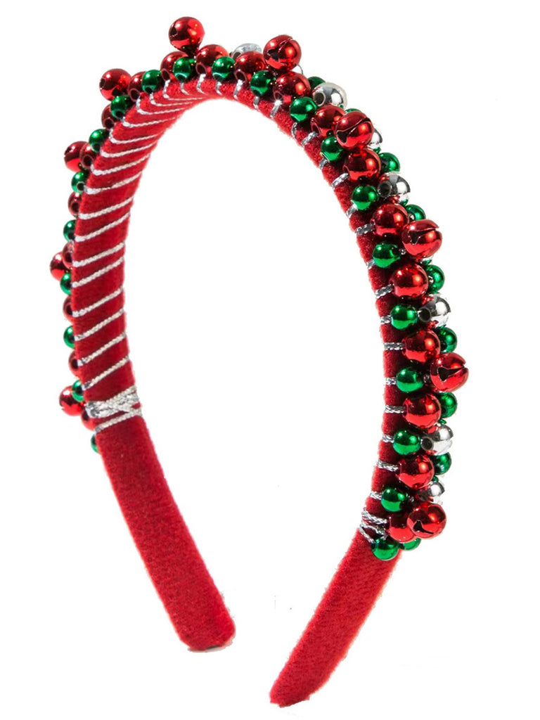 Christmas Colored Bell Beads Headband