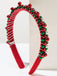 Christmas Colored Bell Beads Headband