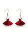 Acrylic Princess Dress Pendant Earrings