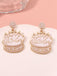 Vintage Rhinestone Birthday Cake Earrings