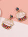 Vintage Rhinestone Birthday Cake Earrings