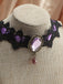 Purple Retro Halloween Lace Necklace