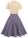 [Pre-Sale] Purple 1950s Snow White Style Button Dress