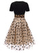 [Pre-Sale] Black 1950s Heart Dot Swing Vintage Dress