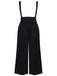 [Pre-Sale] [Plus Size] Black 1930s Solid Suspender Pants