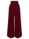 [Pre-Sale] Red 1930s Solid Suspender Pants