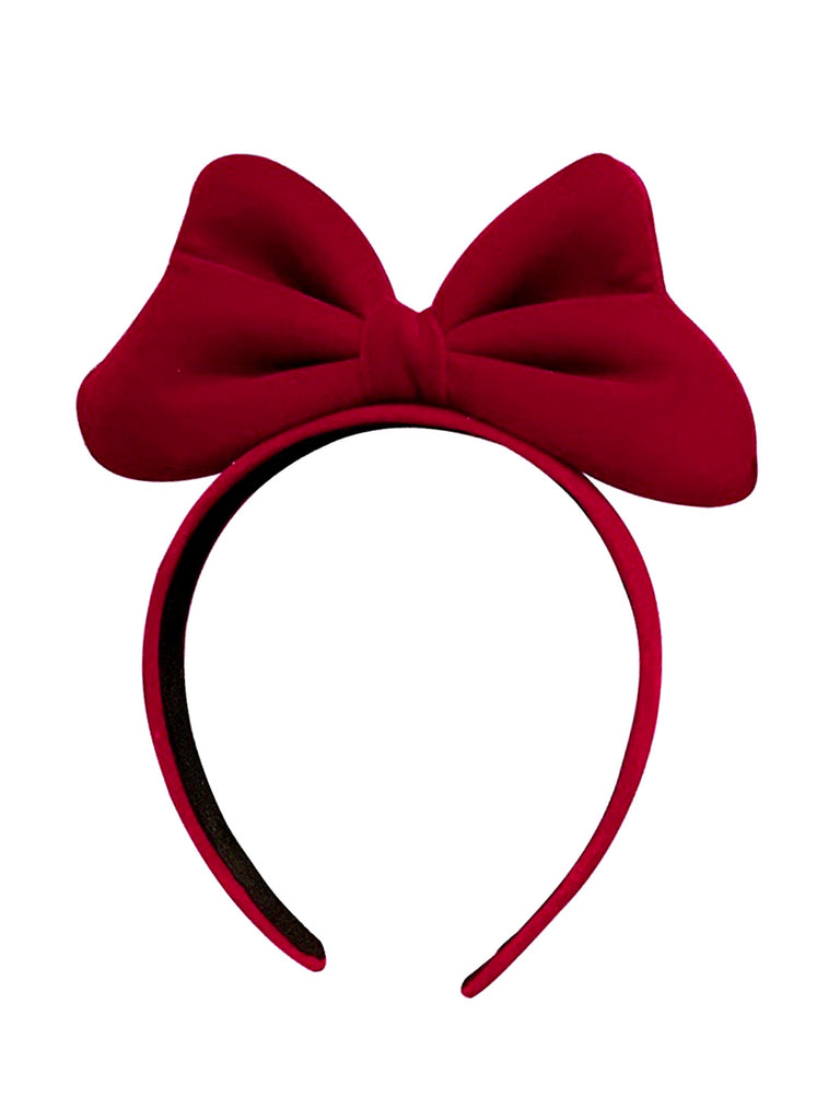 Retro Flannelette Big Bowknot Headband