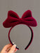 Retro Flannelette Big Bowknot Headband