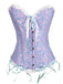 Vintage Palace Print Lace-Up Corset