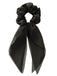 Solid Chiffon Hair Scrunchie With Tail