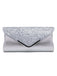 Retro Sequined Leather Evening Clutch