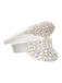 White Rhinestone Letter Party Big Cap Hat