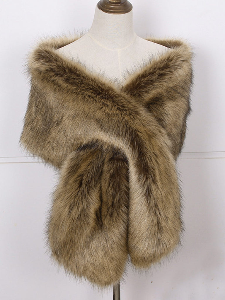 Vintage Faux Fur Cape Scarf