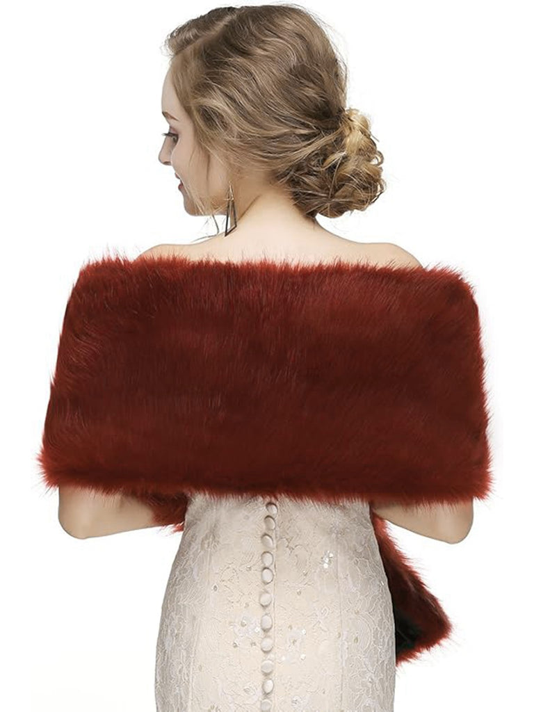 Vintage Faux Fur Cape Scarf