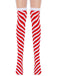 Red & White Striped Christmas Knee Socks