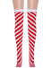 Red & White Striped Christmas Knee Socks