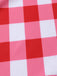 [Pre-Sale] Red 1970s Gingham Plaid Pleated Tankini Set
