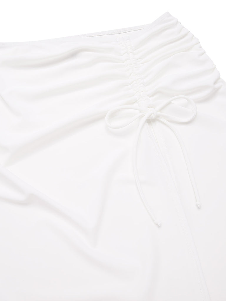 [Pre-Sale] 2PCS 1940s Ruched Strap Floral Swimsuit & Cover-Up