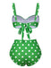 [Pre-Sale] Vintage 1950s Polka Dots Strap Swimsuit