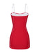 [Pre-Sale] Red 1940s Bow Straps One-Piece Swimsuit