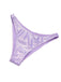 Lavender 1970s Metallic Fish Scale Bikini Set