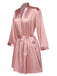 1970s Satin Solid Belted Robes