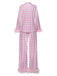 [Pre-Sale] 1960s Pink Plaid Feather Party Pajamas