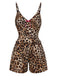 [Pre-Sale] Brown 1950s Leopard Bow Sleepwear