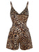 [Pre-Sale] Brown 1950s Leopard Bow Sleepwear