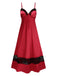 [Pre-Sale] Red 1930s Lace Satin Nightdress