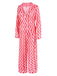 [Pre-Sale] Pink 1960s Lapel Wave Stripe Pajamas