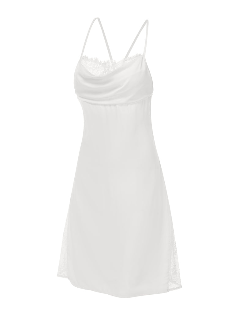 [Pre-Sale] White 1960s Lace Halter Neck Nightgown