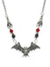 Halloween Gothic Bat Crystal Bead Necklace