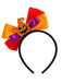 Halloween Pumpkin Vampire Fangs Bow Headband