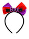 Halloween Pumpkin Vampire Fangs Bow Headband