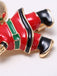 Retro Santa Claus Rhinestone Brooch