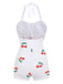 Retro Cherry Summer One-piece Swimsuit