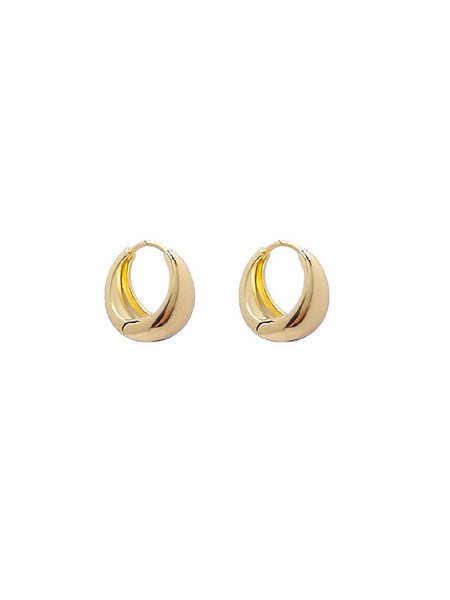 Retro Gold Shining Decorate Earrings | Retro Stage