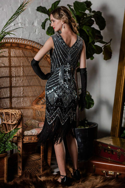 1920s Sequined Fringe Dress | Retro Stage