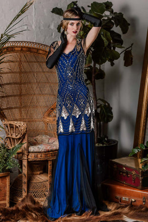 Royal Blue Flapper Dress