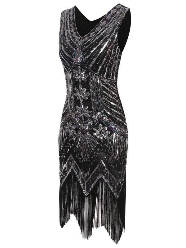 1920s Sequined Fringe Dress | Retro Stage