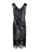 1920s Sequined Tassels Flapper Dress