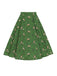 2PCS Green 1950s Horse Blouse Top & Skirt