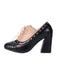 Retro High Heels Saddle Shoes